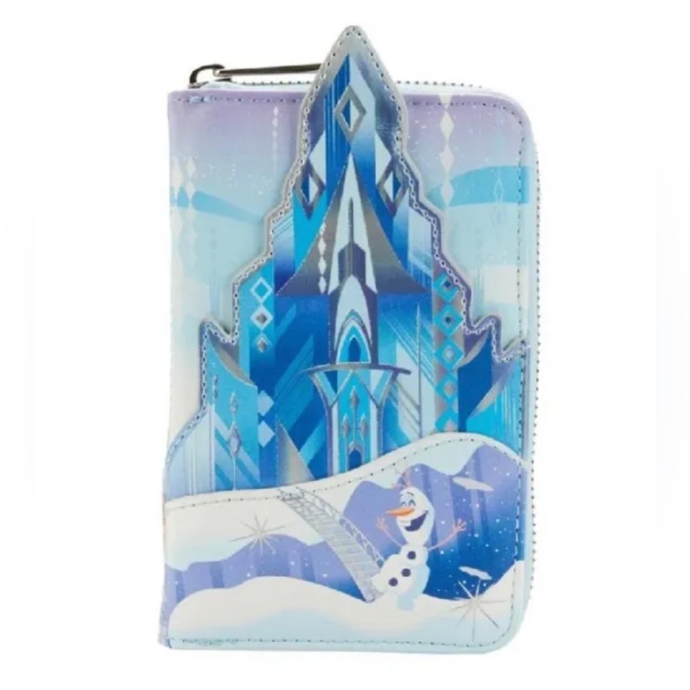 Loungefly Disney Frozen Princess Castle Zip Around Wallet BE